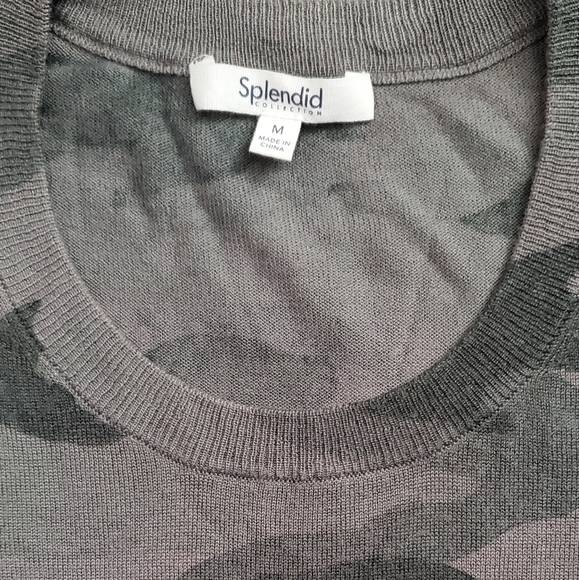 Splendid Camouflage Long Sleeve Tee - Picture 3 of 3